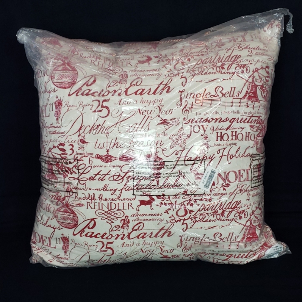 NEW 26 inch Holiday Song Pillow